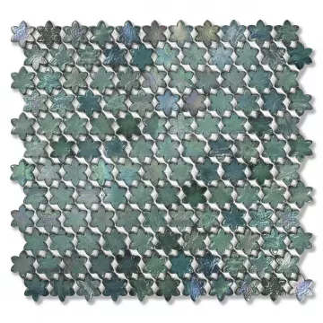 Sicis Petites Fleurs F09 Juniper Glass Mosaic Tile